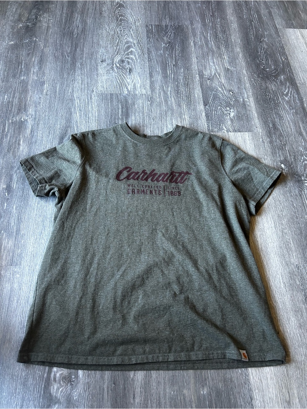 Carhartt Olive Green Logo Tee